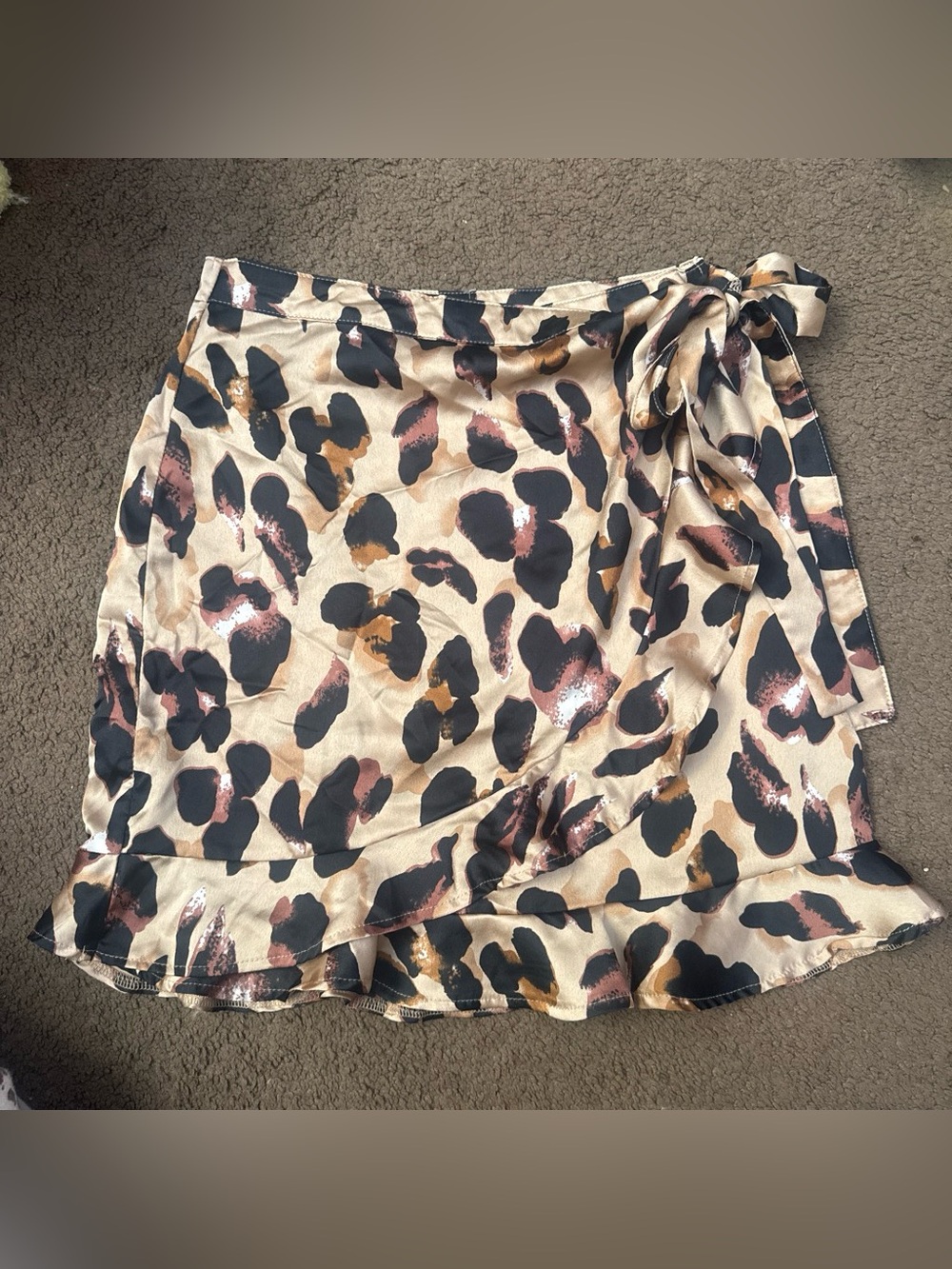 Nasty Gal Leopard Wrap Skirt